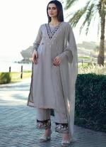 Lavender Embroidered Silk Ensemble with Dupatta