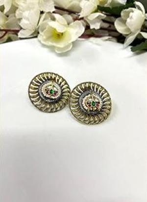 Golden And Silver Earrings