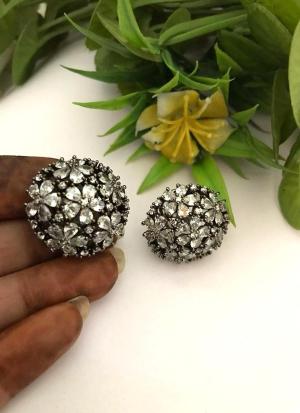 Spherical Diamond Cluster Earrings