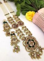 Luxurious Gold Long Necklace Set with Matching Earrings