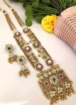 Long  Pendant Necklace Set with Matching Earrings