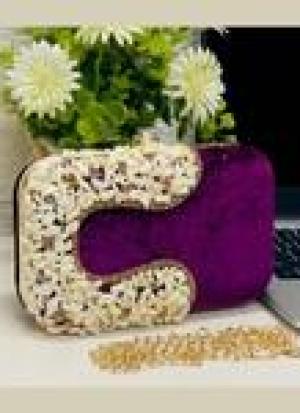 Purple Hand Work Clutch