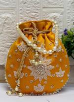 Yellow Potli Bag