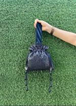 Black Beaded Potli