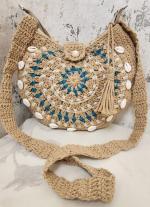 Light Beige Croissant Sling Bag