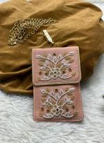 Light Pink Zari Sling Bag