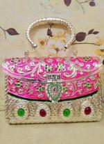 Pink German Silver Clutch